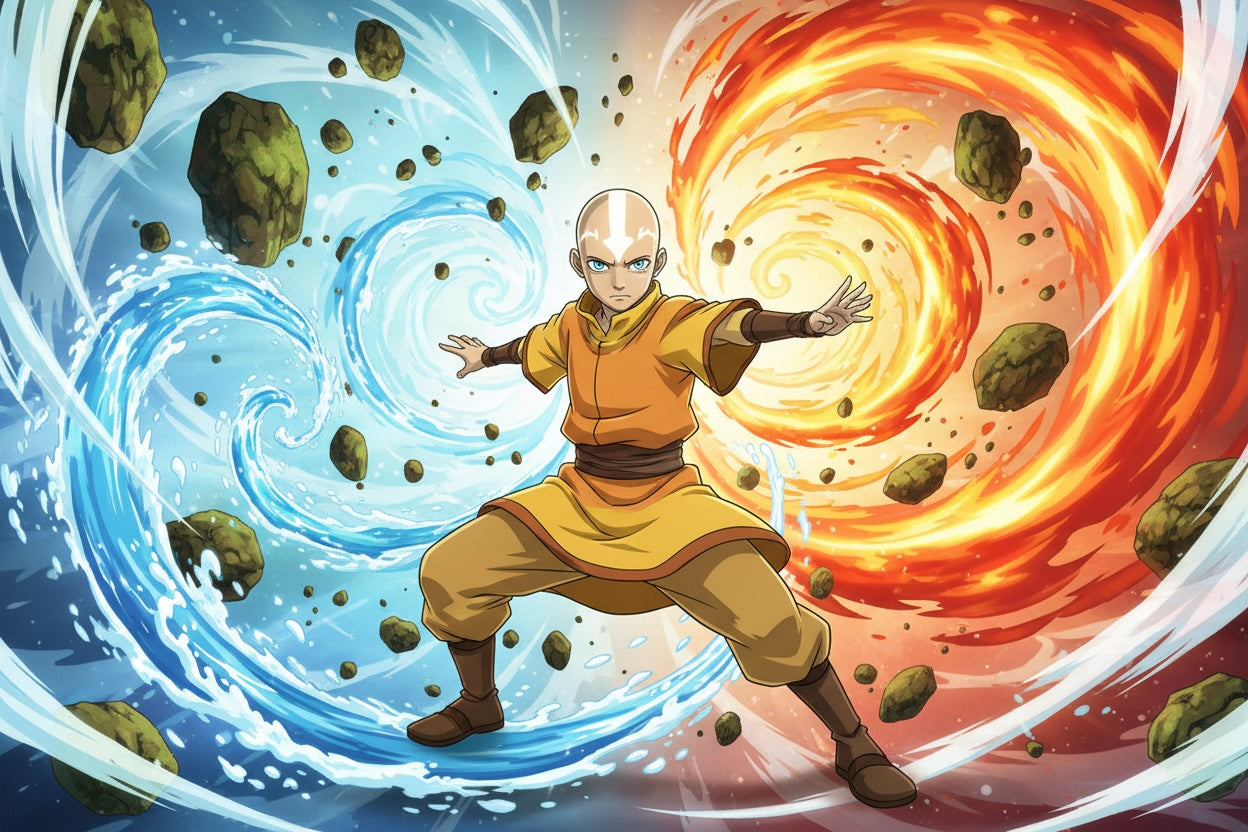 Journey of an Avatar: Elemental Connections in Anime and Video Games