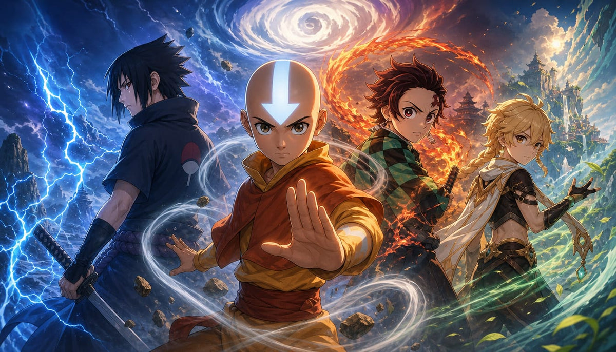 The Avatar Archetype: How Elemental Identity Shapes Anime & Game Characters