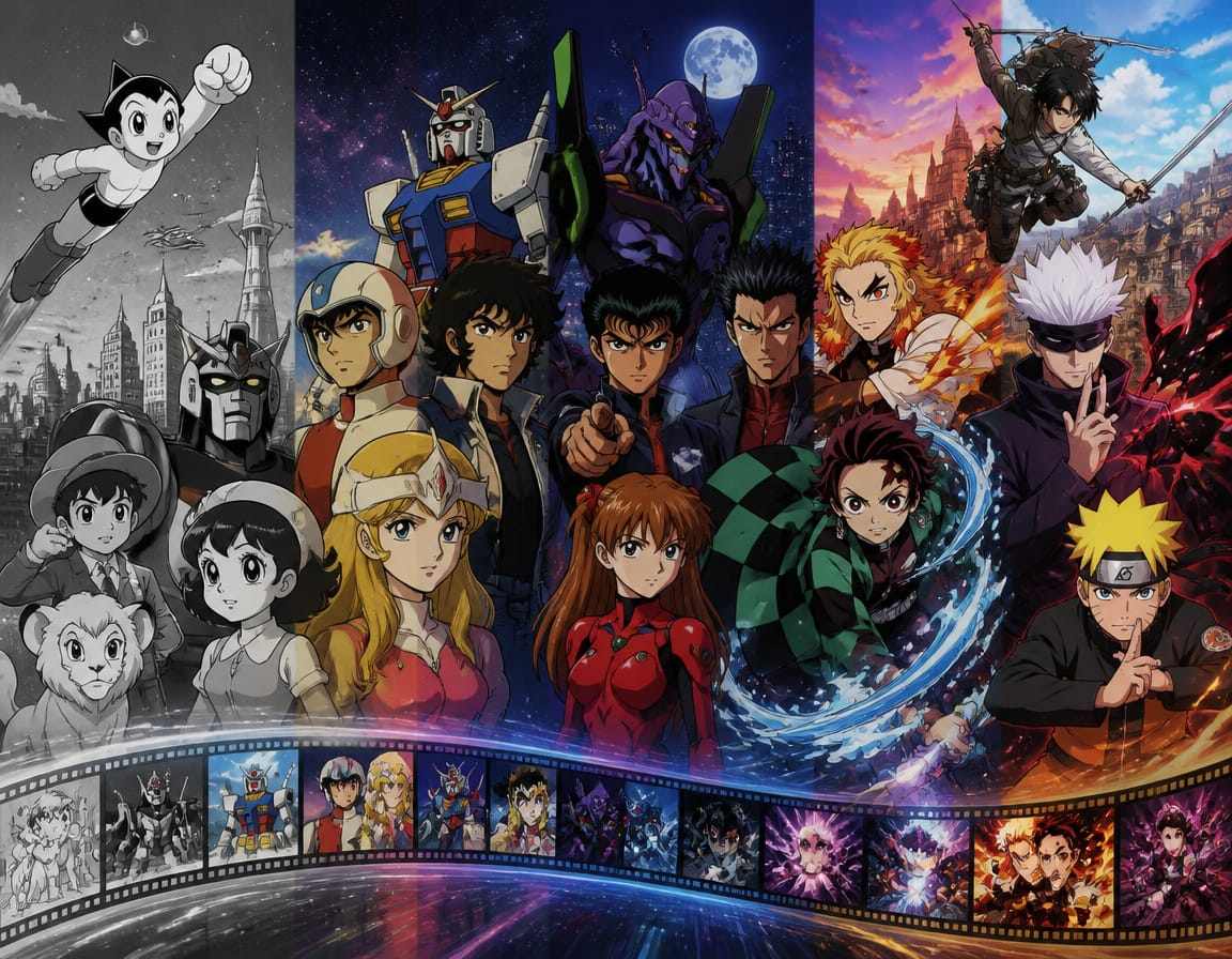 The Evolution of Anime: From 1960s Classics to Modern Hits