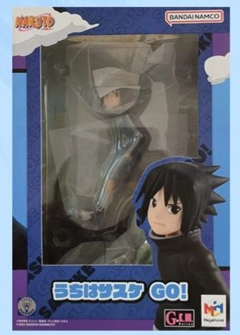 Authentic MegaHouse MH GEM Naruto Shippuden Childhood Uchiha Sasuke GO KartRider Figure image 3