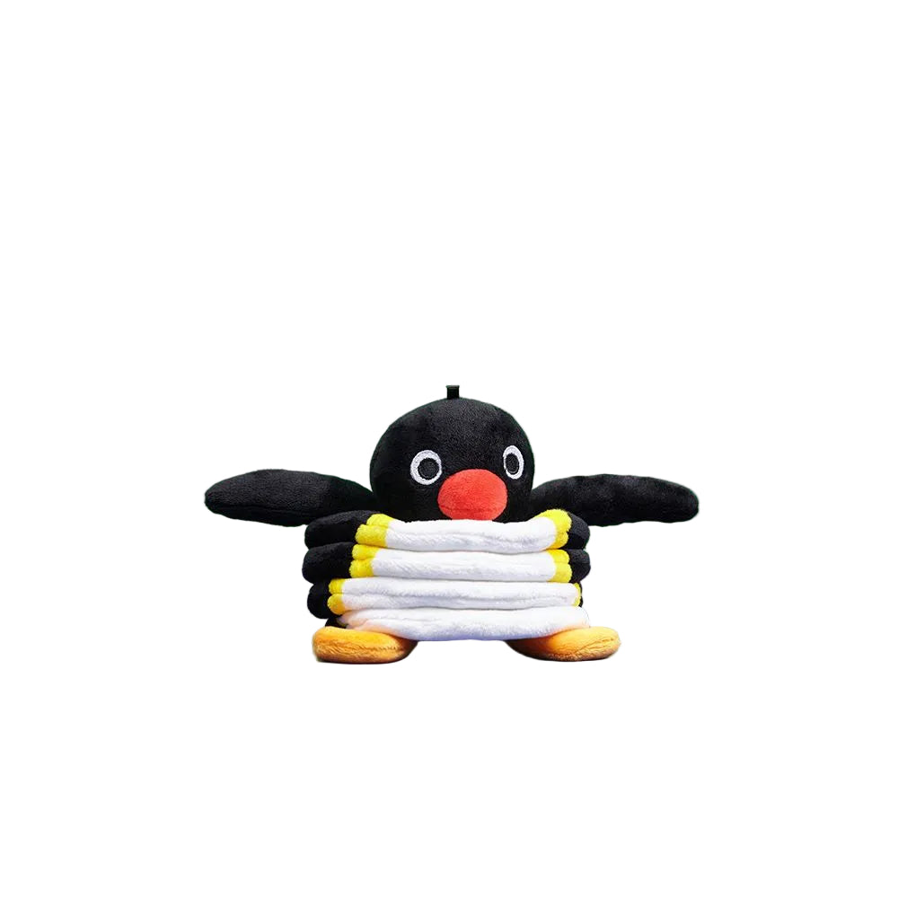 Shanmo Pingu Penguin Spring Doll Creative Funny Cute Bag Charm Girl Ugly cute Doll Bag Charm image 1