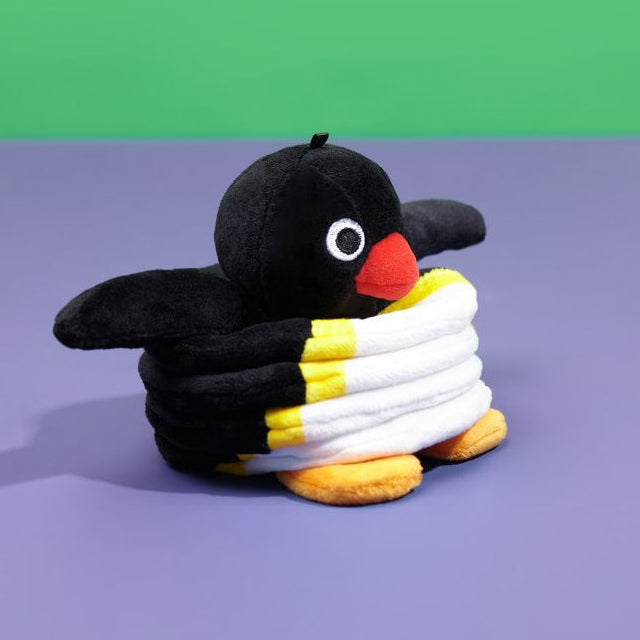 Shanmo Pingu Penguin Spring Doll Creative Funny Cute Bag Charm Girl Ugly cute Doll Bag Charm image 2