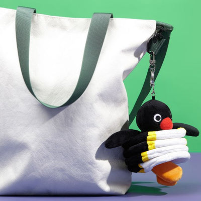 Shanmo Pingu Penguin Spring Doll Creative Funny Cute Bag Charm Girl Ugly cute Doll Bag Charm image 0