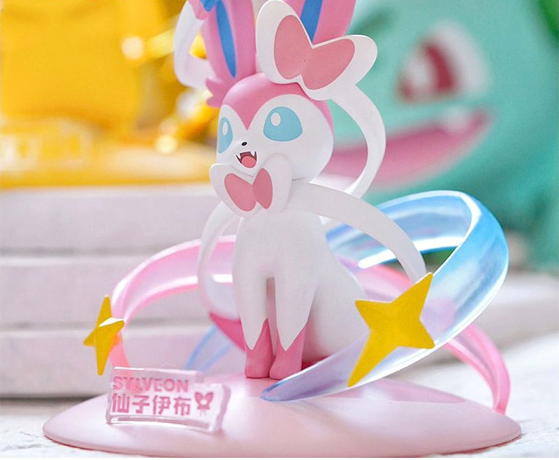 Authentic Pokémon figurines Pikachu Gengar Eevee desktop ornaments blind box gifts and plush toys image 3