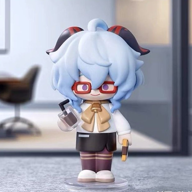 POPMART Genshin Impact cross dressing romantic theme Q series blind box surrounding Walnut Wendy - FIHEROE.