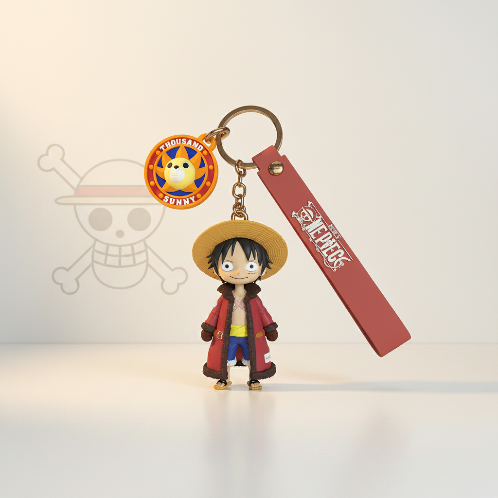 One Piece Luffy & Chopper Keychain Figure