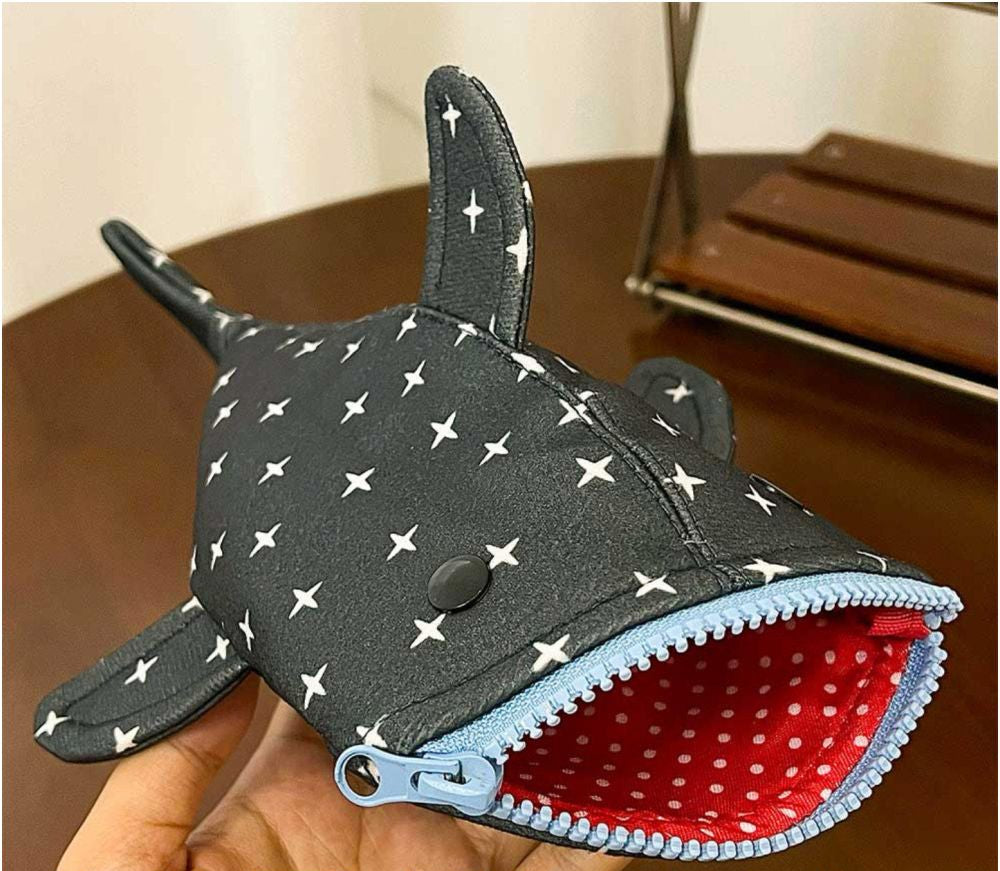 DonFish pencil case canvas stationery storage bag quirky creative pencil case versatile niche stationery bag - FIHEROE.