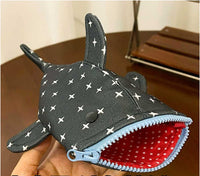 DonFish pencil case canvas stationery storage bag quirky creative pencil case versatile niche stationery bag - FIHEROE.