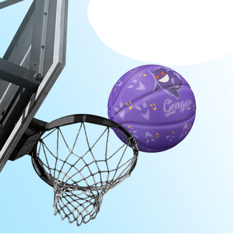 Veidoorn Pokemon Gengar Basketball Size 3 5 5 7 for Adults Size 5 Durable Rubber Basketball for Training Authentic image 3