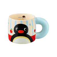 Pingu Official IP Licensed Large Mug Cute Penguin Coffee Milk Cup Gift Set - FIHEROE.
