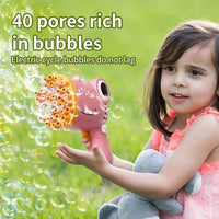 40 Holes Dinosaur Bubble Gun Handheld Fully Automatic Bubble image 2