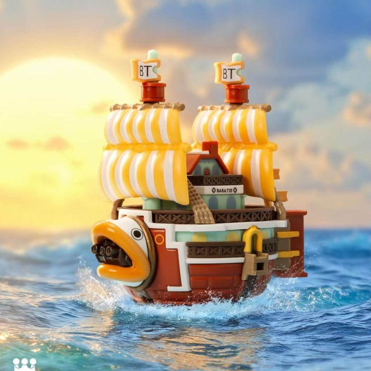Pop Mart One Piece Grand Line Series Model Vehicles Blind Box One Piece Figurines image 0