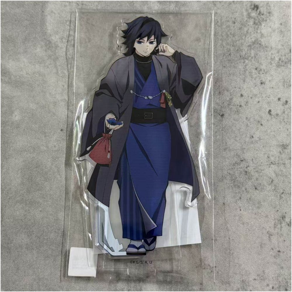 Demon Slayer Giyuu Tomioka Anime Acrylic Standee and Badge Set Bandai Namco image 1