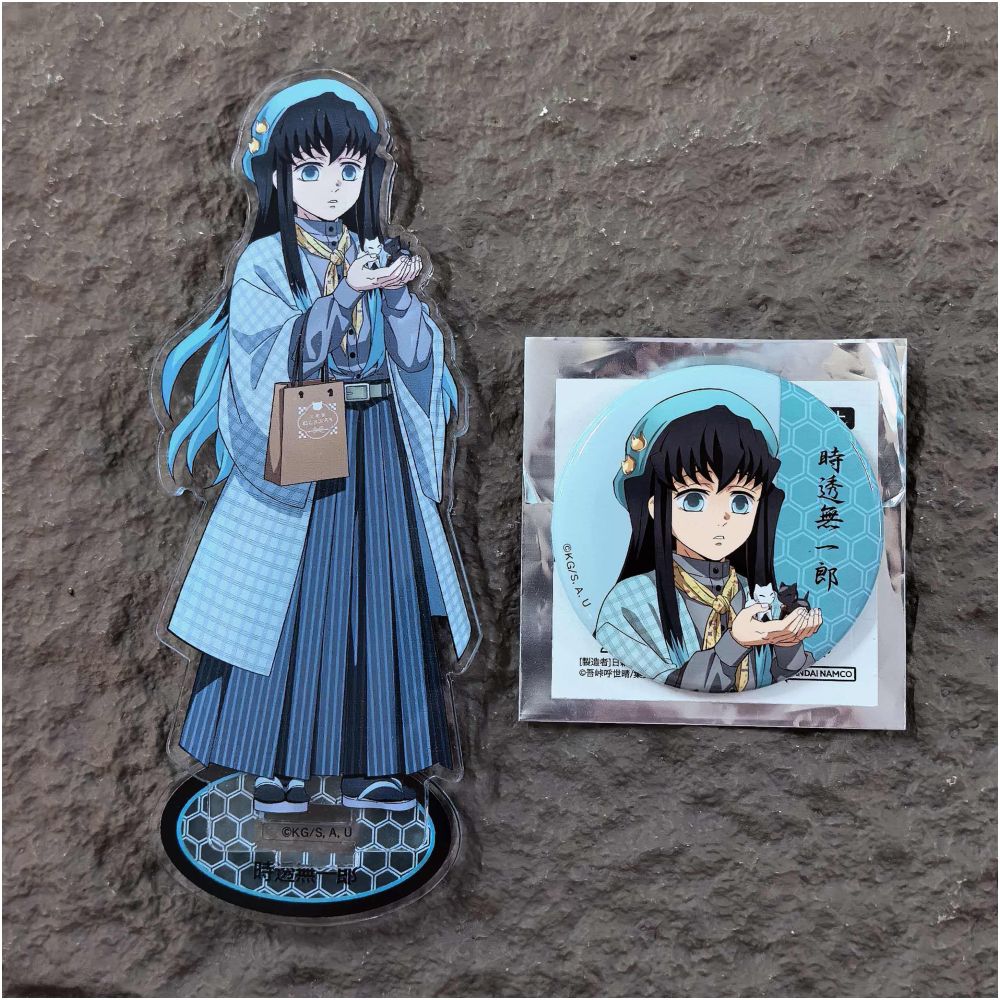 Demon Slayer Tokito Muchiro acrylic standees badge set image 1