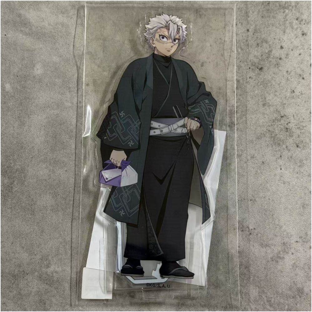 Demon Slayer Sanemi Shinazugawa Standee and Badge Set Official Bandai Namco image 1