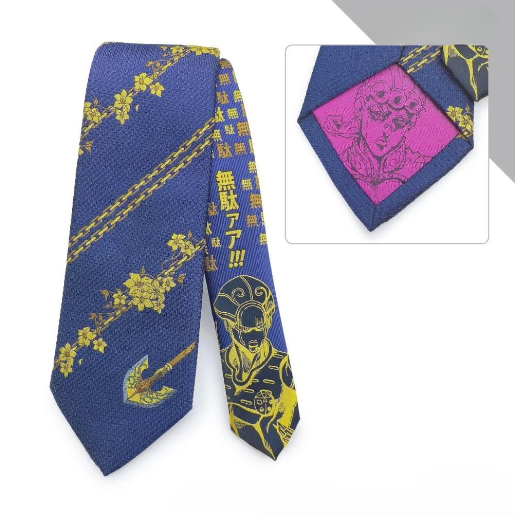 Golden Wind Jojo's Bizarre Adventure Neckties - FIHEROE.