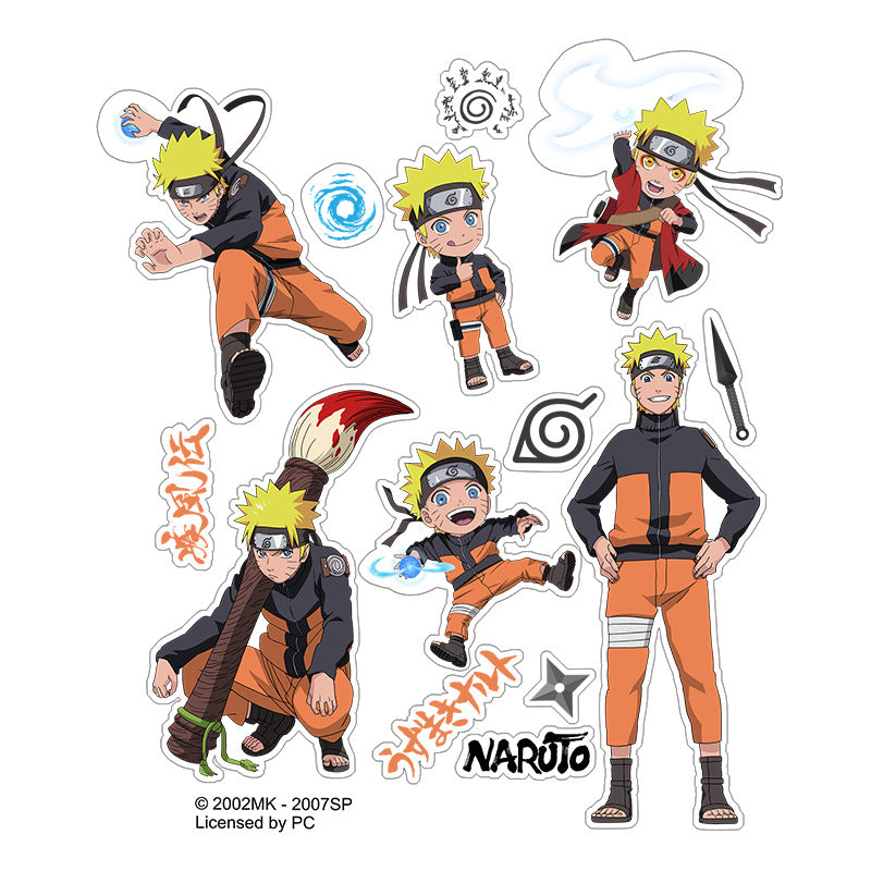 Naruto Officially Licensed Waterproof Sticker Pack