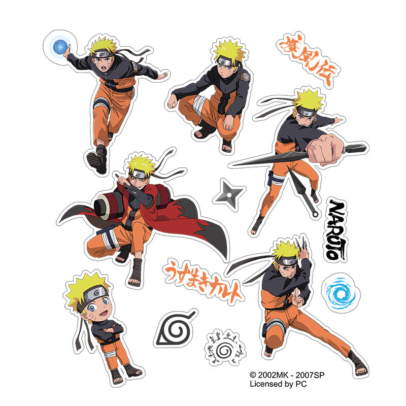 Naruto Officially Licensed Waterproof Sticker Pack