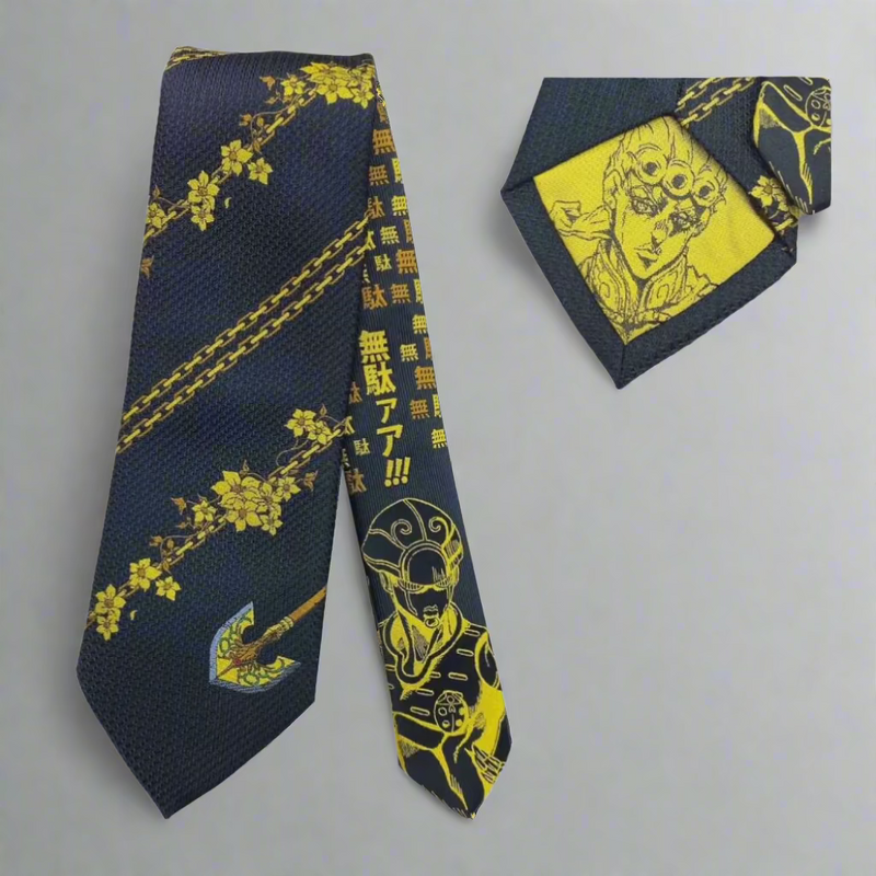 Golden Wind Jojo's Bizarre Adventure Neckties - FIHEROE.