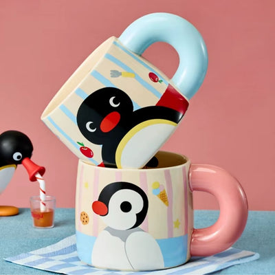 Pingu Ceramic Mug - Kawaii Anime Character Coffee Cup