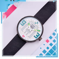 Lucky Stone Hatsune Miku Pixel Art Quartz Analog Wristwatch
