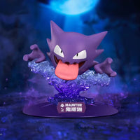 Haunter figurine from Pokémon in a dark, mystical setting