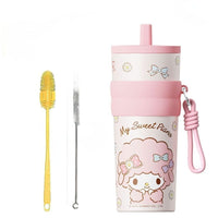 Authentic HelloKitty Straw Insulated Cup 660ml New Large Capacity Cute Best Friend Birthday Water Cup - FIHEROE.