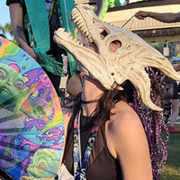 Skull Mask Anime Dino Raptor Moving Jaw Prop - FIHEROE.