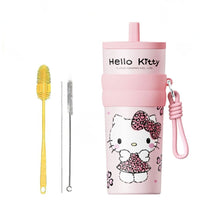 Authentic HelloKitty Straw Insulated Cup 660ml New Large Capacity Cute Best Friend Birthday Water Cup - FIHEROE.