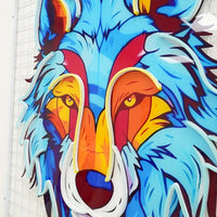 3D Wolf LED Neon Sign Wall Art for Gaming Room - FIHEROE.