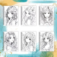 Anime Girl Coloring Book for Adults | 32 Pages - FIHEROE.