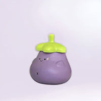 Cute Eggplant Anime Ceramic Mug with Lid - FIHEROE.