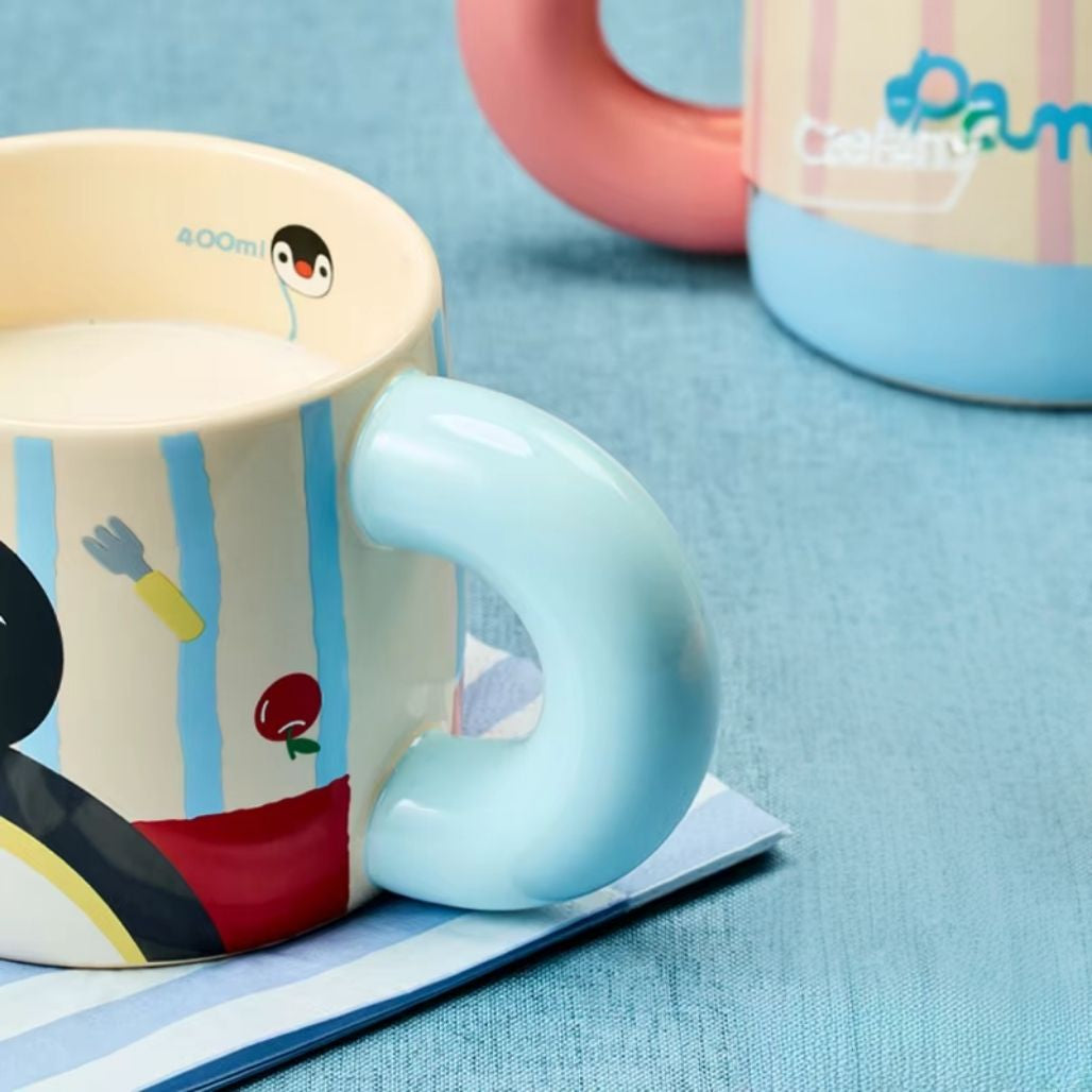 Pingu Ceramic Mug - Kawaii Anime Character Coffee Cup