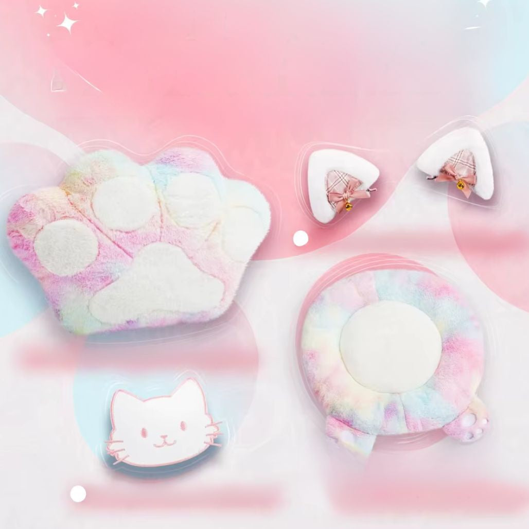 Cute Cat Ears Ergonomic Anime Gaming Chair - FIHEROE.
