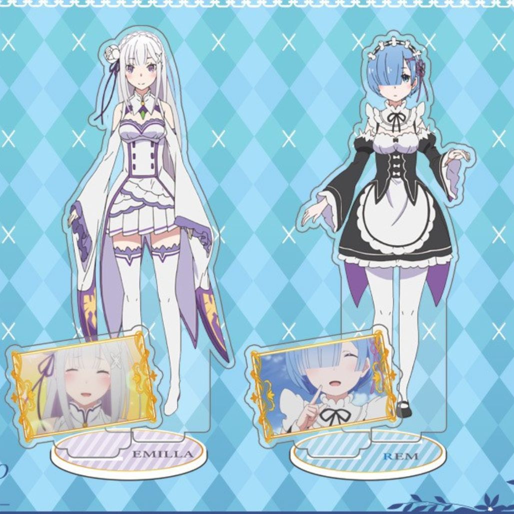 Re:ZERO Acrylic Standees - Rem & Emilia Official