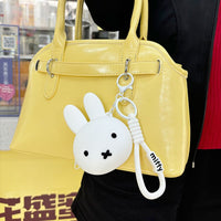 Genuine authorized Miffy Rabbit silicone coin purse cute mini earphone bag pendant Boris coin storage bag