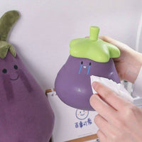 Cute Eggplant Anime Ceramic Mug with Lid - FIHEROE.