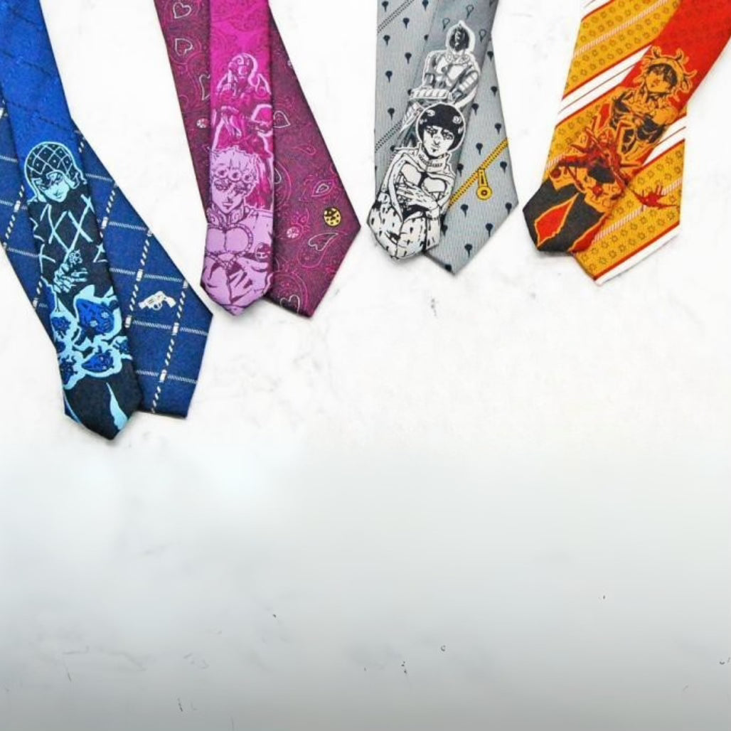 Golden Wind Jojo's Bizarre Adventure Neckties - FIHEROE.