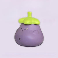 Cute Eggplant Anime Ceramic Mug with Lid - FIHEROE.