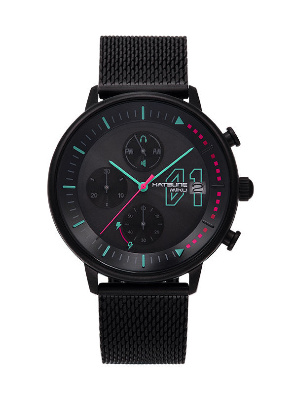Lucky Stone Hatsune Miku Watch Official Mill Co-branded 2D Anime Peripherals MIKU Light Drive Quartz Watch