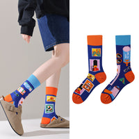 Mismatched Novelty Crew Socks | 2-Pair Set