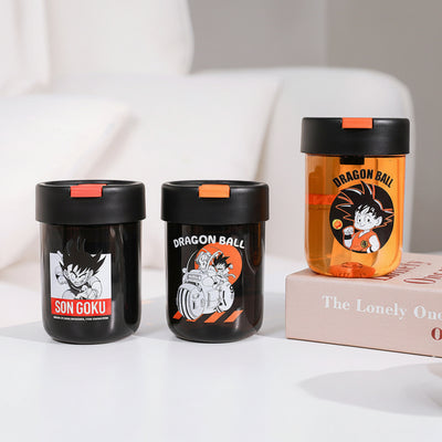 Toei Animation Dragon Ball Portable Straw Cup Cup, Anime Merchandise, Water Cup, Coffee Cup, Official Goku