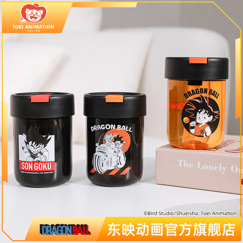 Toei Animation Dragon Ball Portable Straw Cup Cup, Anime Merchandise, Water Cup, Coffee Cup, Official Goku