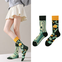 Mismatched Novelty Crew Socks | 2-Pair Set