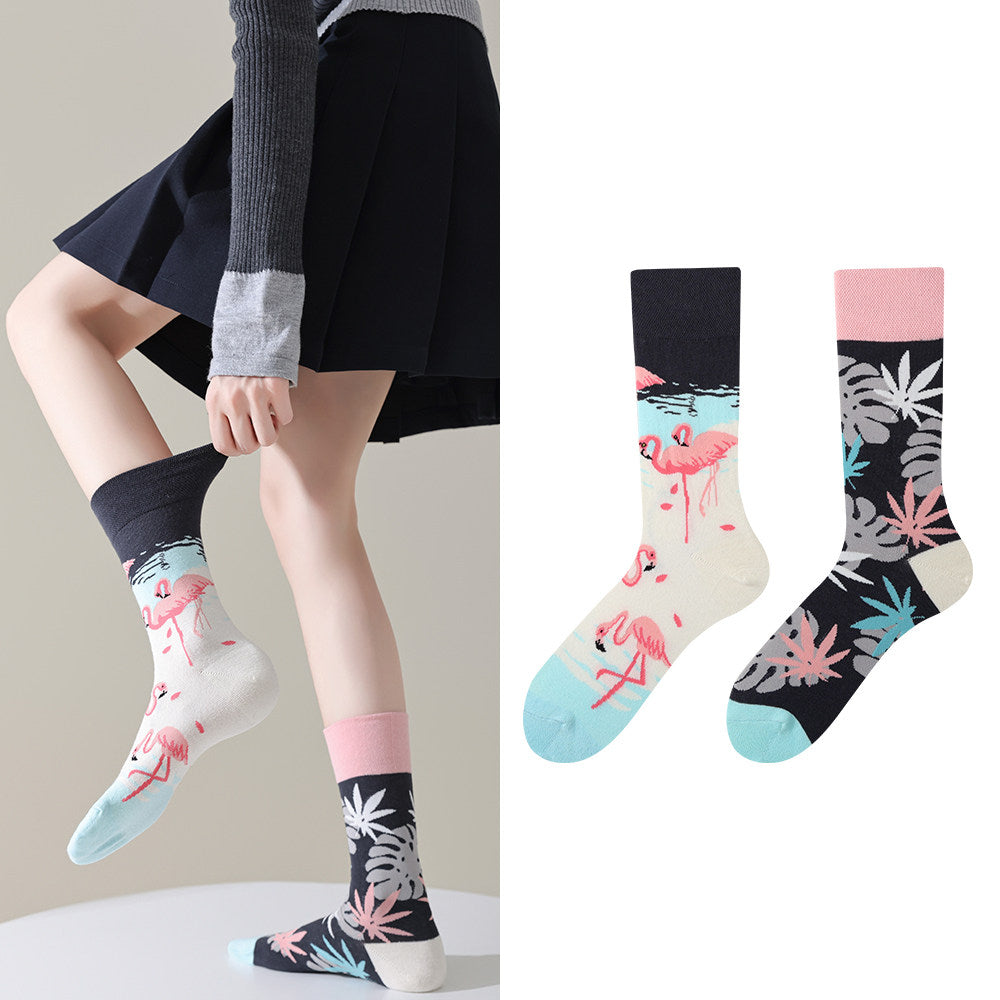 Mismatched Novelty Crew Socks | 2-Pair Set