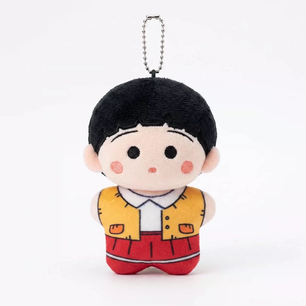 Japanese Official Chibi Maruko Cotton Doll Schoolbag Pendant Plush Keychain Birthday Gift