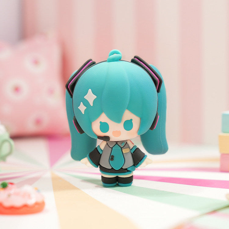 Hatsune Miku Mini Soft Rubber Figure Bag Charm Keychain Doll