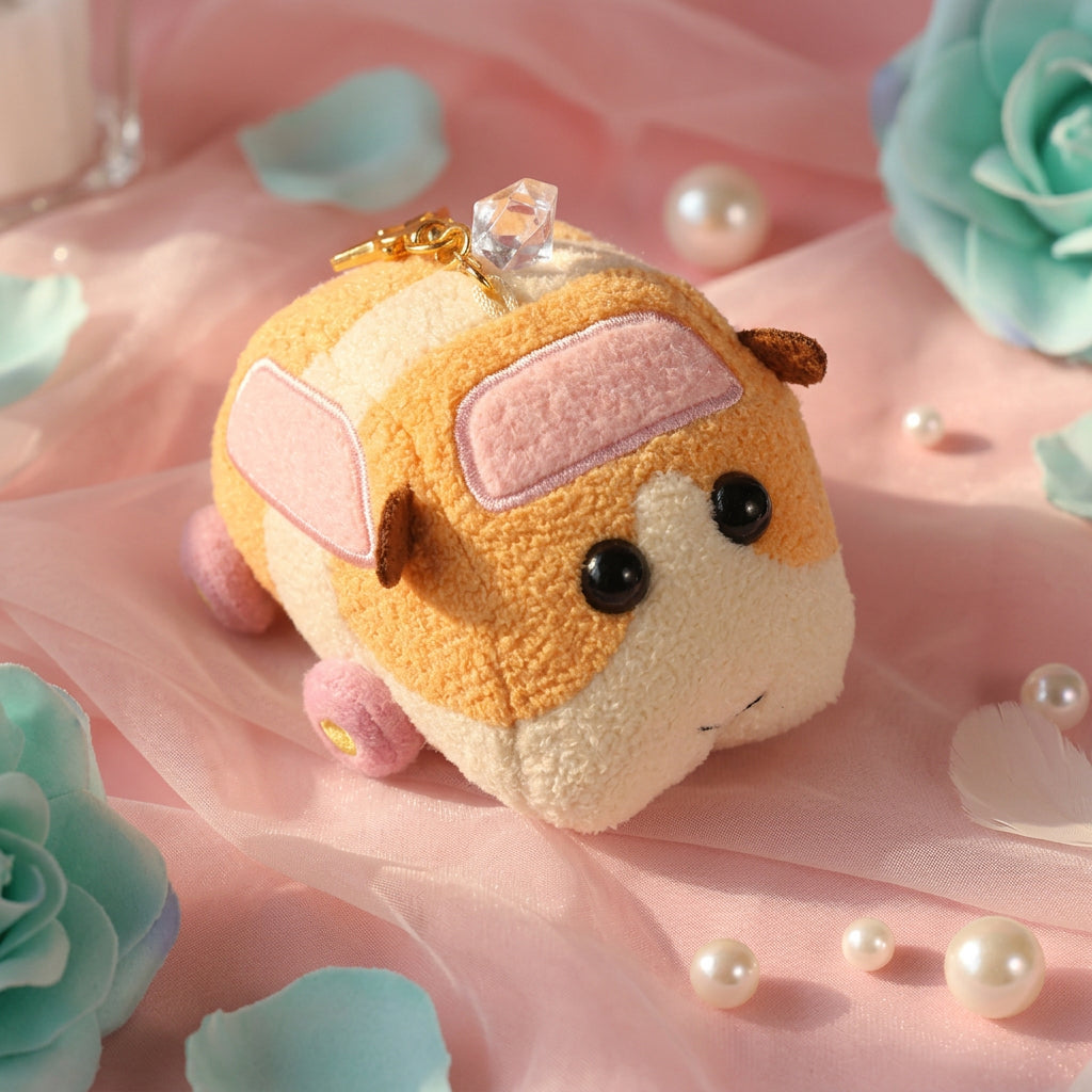 PUI PUI Molcar Plush Coin Purse Keychain with Star Bag Charm