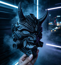 Oni Demon Samurai Mask | Cyberpunk Mecha Cosplay