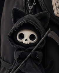 Japan's KALL Xiaohongshu style Death God Cat plush plush pendant with high aesthetic value and scary black cat